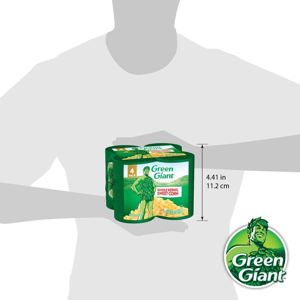 (4 Cans) Green Giant Whole Kernel Sweet Corn, Shelf Stable, 15.25 Oz