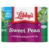 (4 Cans) Libby'S Canned Sweet Peas, 15 Oz