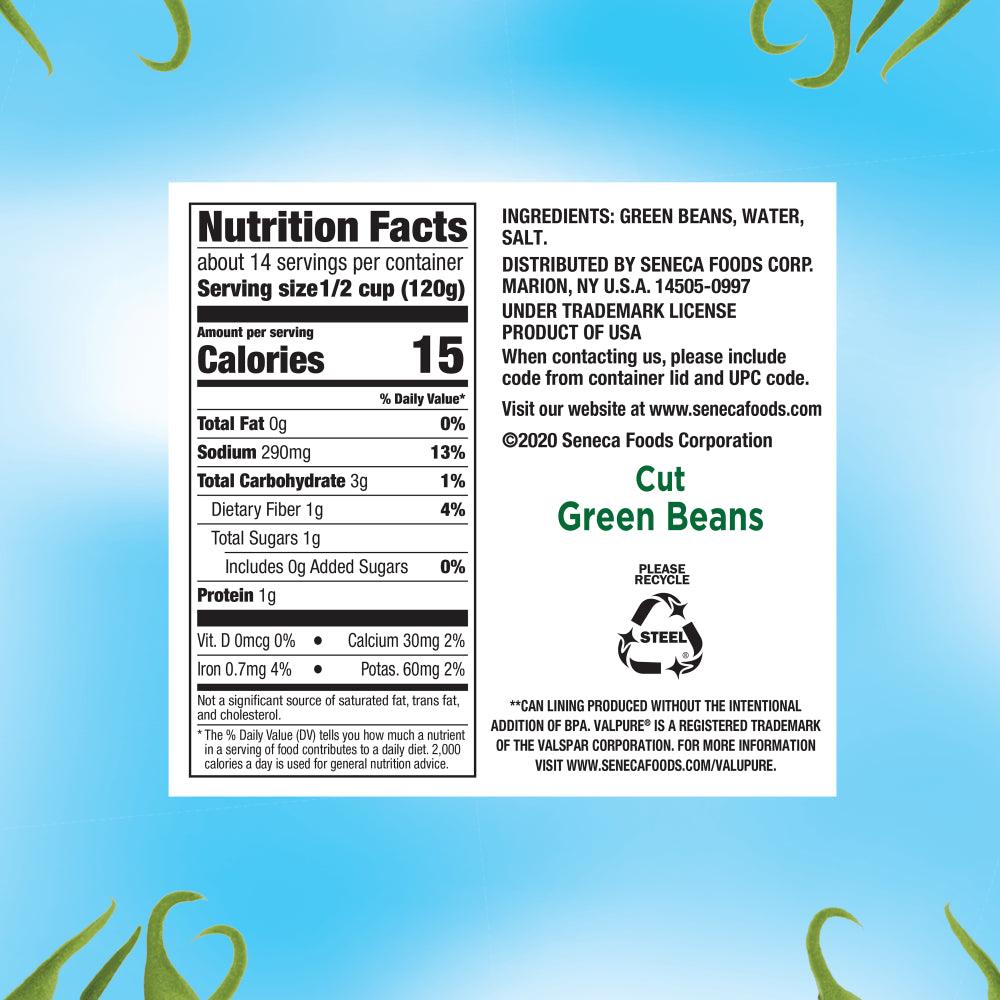 (4 Count) Libby'S Cut Green Beans, Canned Vegetables, 14.5 Oz