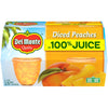 (4 Cups) Del Monte Diced Peaches Fruit Cup Snacks, 100% Juice, 4 Oz