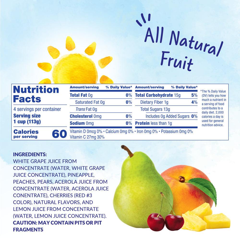 (4 Cups) Dole Fruit Bowls Cherry Mixed Fruit in 100% Fruit Juice, 4 Oz