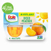 (4 Cups) Dole Fruit Bowls Diced Peaches in 100% Fruit Juice, 4 Oz