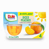 (4 Cups) Dole Fruit Bowls Diced Peaches in 100% Fruit Juice, 4 Oz