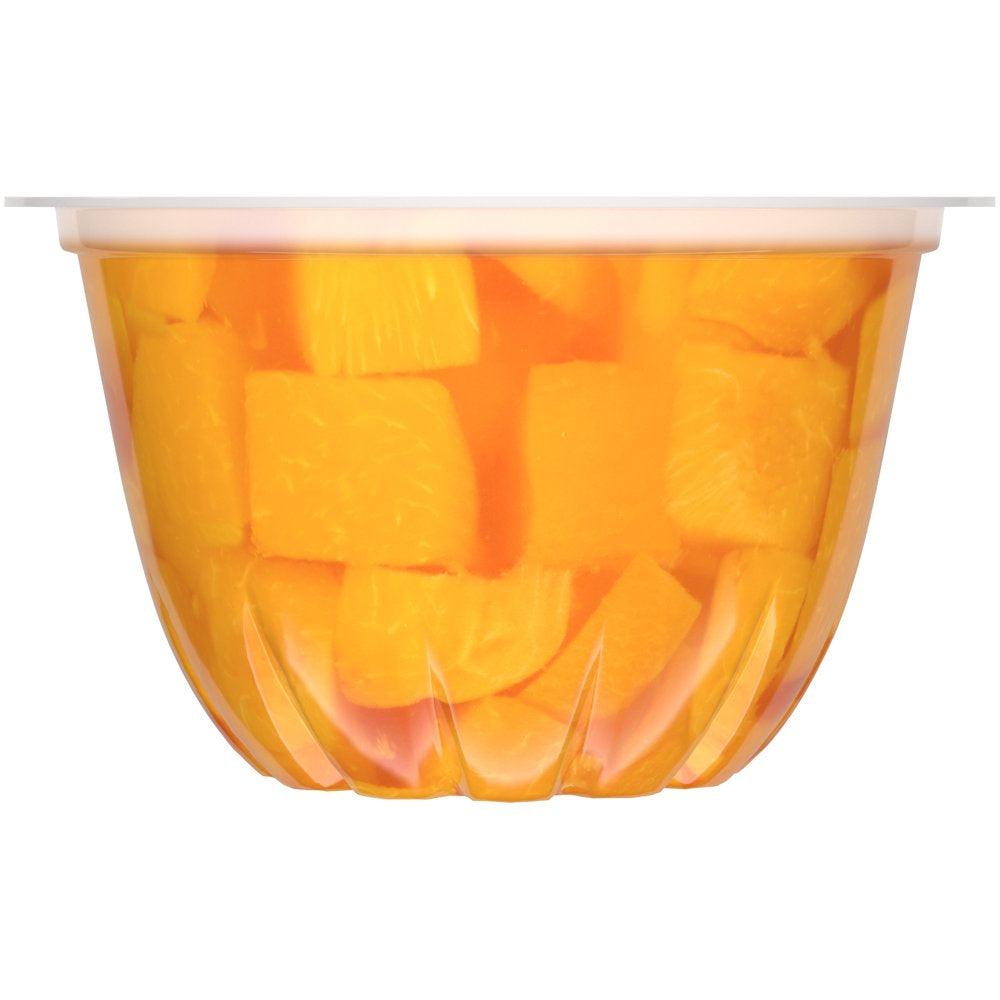 (4 Cups) Dole Fruit Bowls Diced Peaches in 100% Fruit Juice, 4 Oz