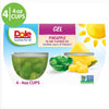 (4 Cups) Dole Fruit Bowls Diced Pineapple in Lime Gel, 4.3 Oz