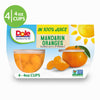 (4 Cups) Dole Fruit Bowls Mandarin Oranges in 100% Fruit Juice, 4 Oz