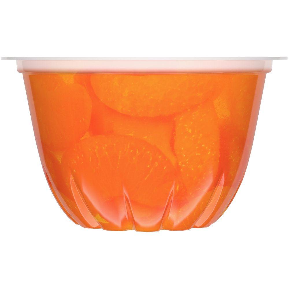 (4 Cups) Dole Fruit Bowls Mandarin Oranges in Orange Gel, 4.3 Oz