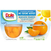 (4 Cups) Dole Fruit Bowls No Sugar Added Mandarin Oranges in Water, 4 Oz