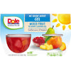 (4 Cups) Dole Fruit Bowls No Sugar Added Mixed Fruit in Cherry Gel, 4.3 Oz