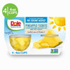 (4 Cups) Dole Fruit Bowls No Sugar Added Pineapple Tidbits in Water, 4 Oz