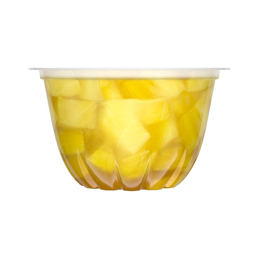 (4 Cups) Dole Fruit Bowls No Sugar Added Pineapple Tidbits in Water, 4 Oz