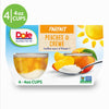 (4 Cups) Dole Fruit Bowls Peaches and Crème Parfait, 4.3 Oz