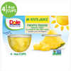 (4 Cups) Dole Fruit Bowls Pineapple Tidbits in 100% Fruit Juice, 4 Oz