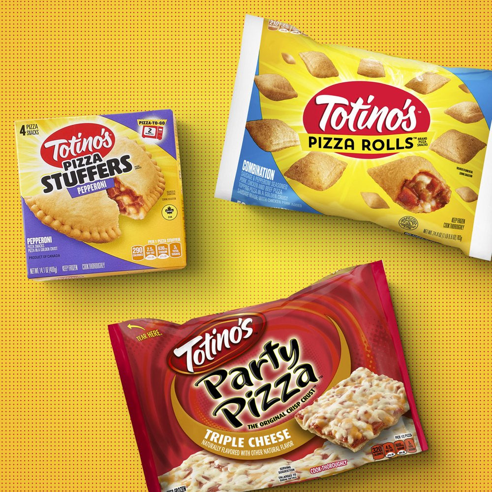 Totino'S Party Pizza, Triple Cheese Flavored, Frozen Snacks, 9.8 Oz, 1 Ct