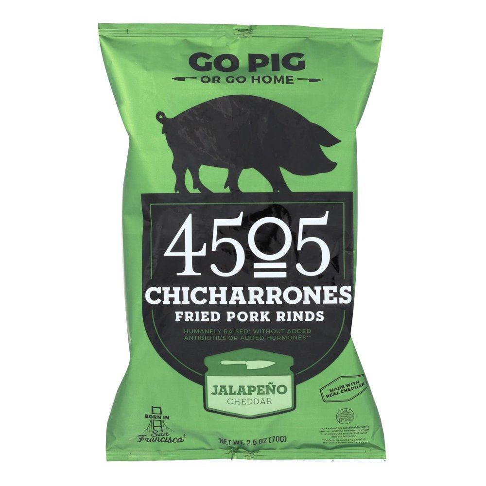 4505 - Pork Rinds - Chicharones - Jalapeno Cheddar - Case of 12 - 2.5 Oz