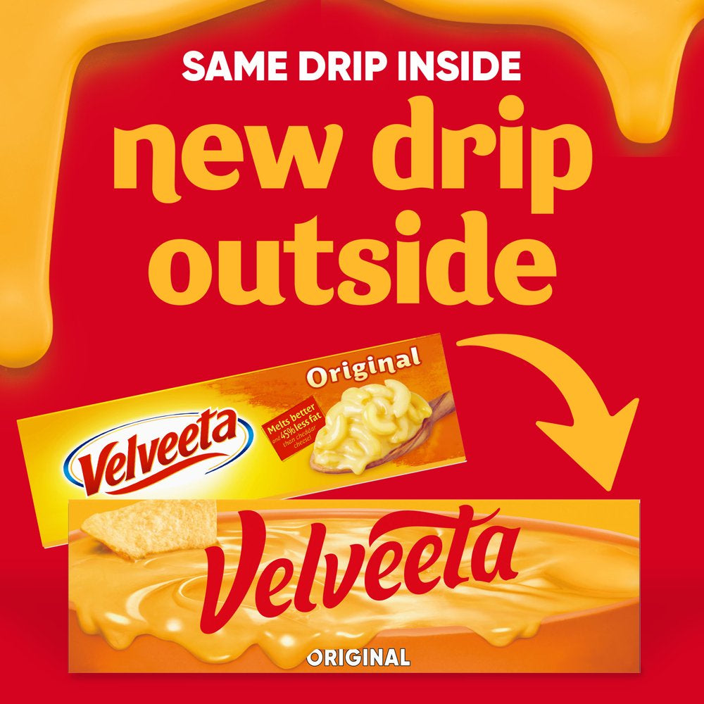 Velveeta Original Melting Cheese Dip & Sauce (Classic Size), 32 Oz Block