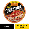 Tombstone Frozen Pizza, Four Meat Original Thin Crust Pizza with Marinara Sauce, 21.1 Oz (Frozen)