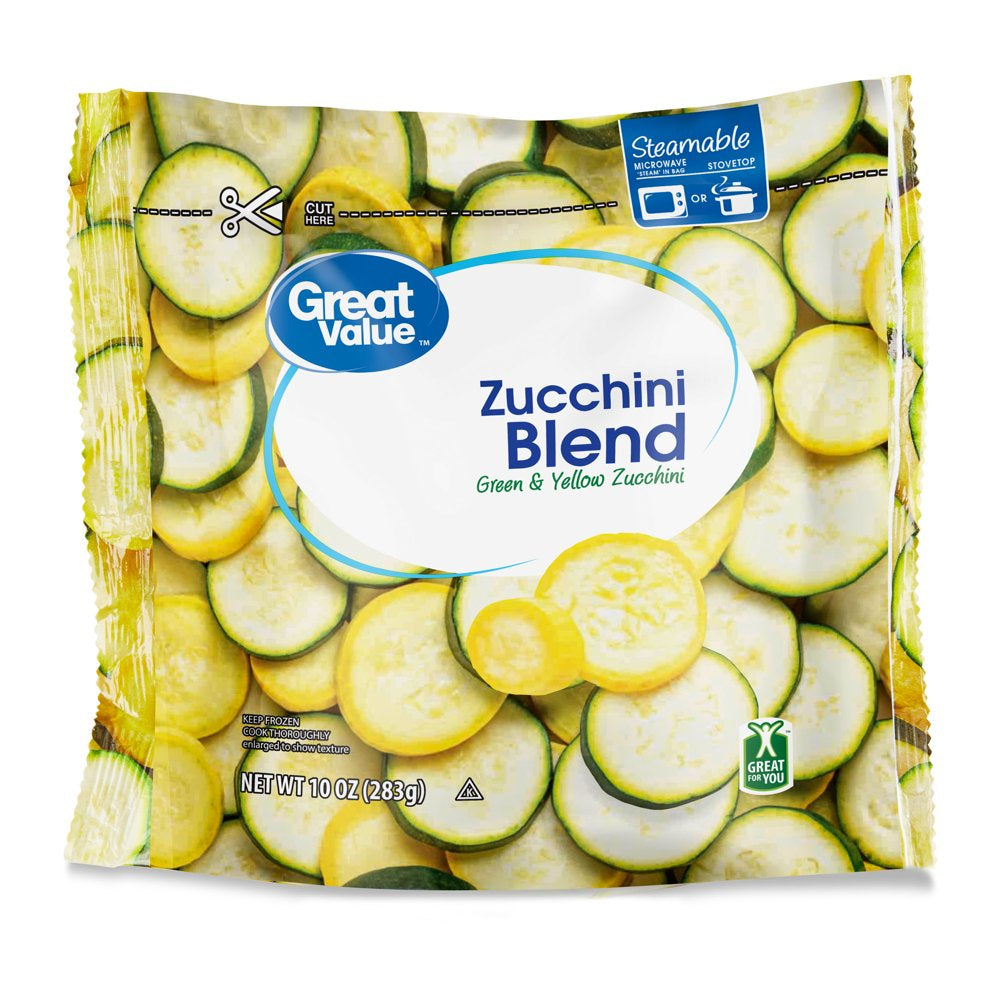 Great Value Zucchini Blend, 10 Oz (Frozen)