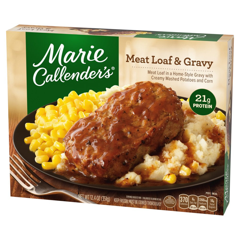 Marie Callender'S Meat Loaf & Gravy, Frozen Meal, 12.4 Oz (Frozen)