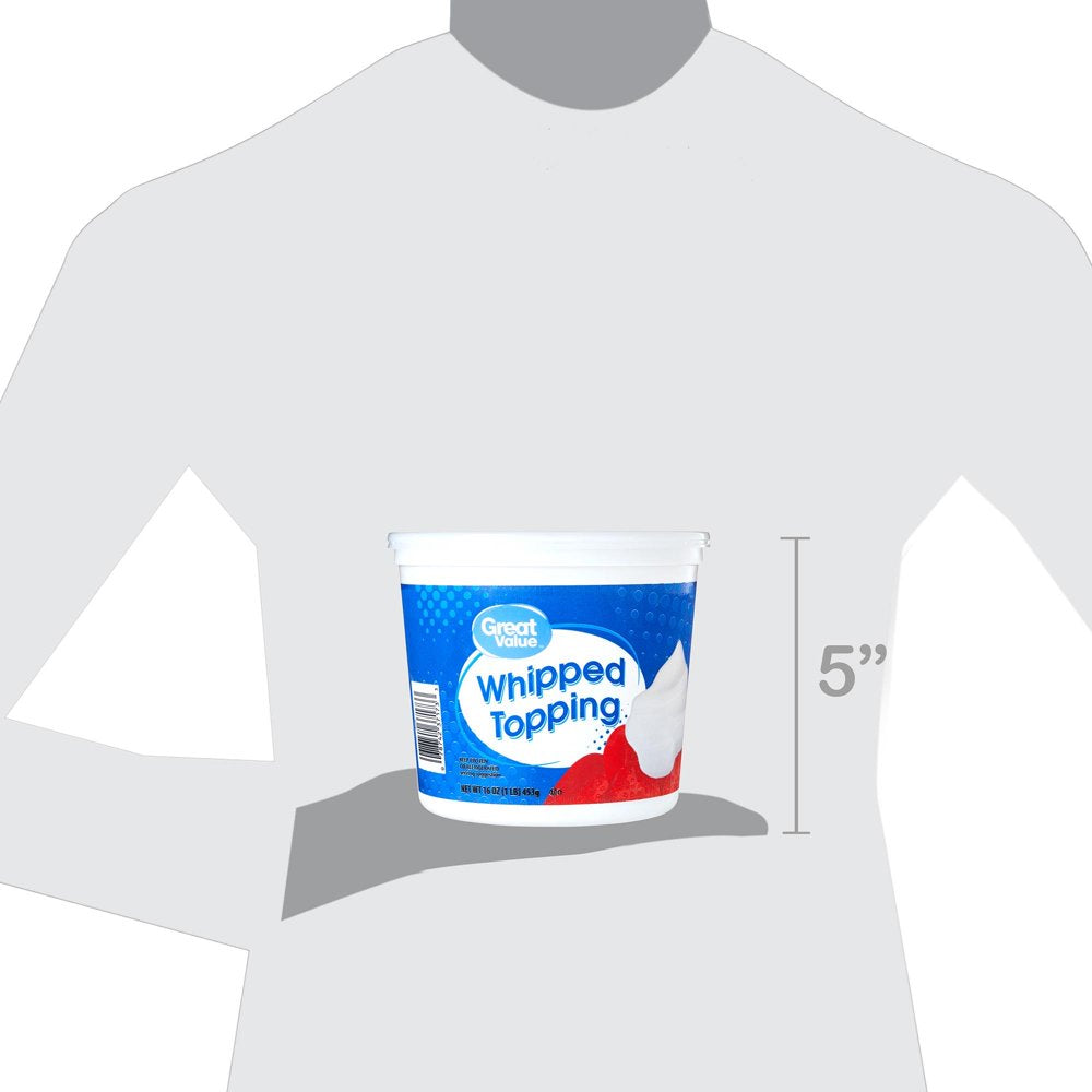 Great Value Frozen Whipped Topping, 16 Oz Container