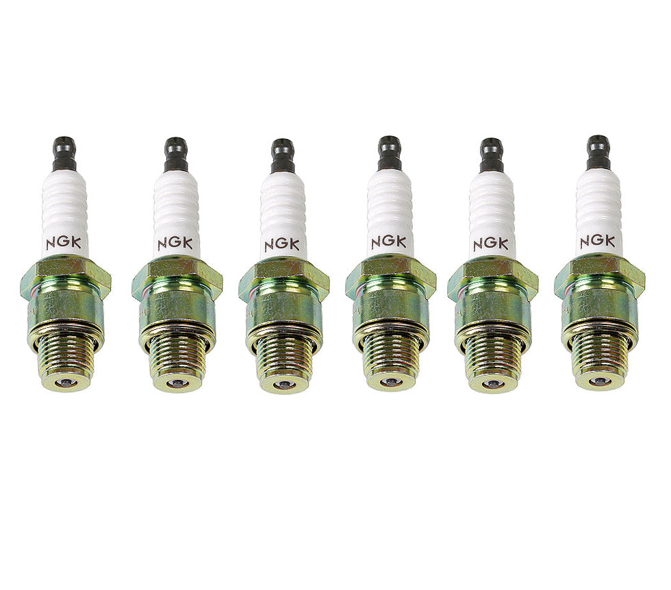 (6X) NGK BU8H (6431) Non-Resistor Spark Plug Pre-Gapped Fits Mercury & Mariner