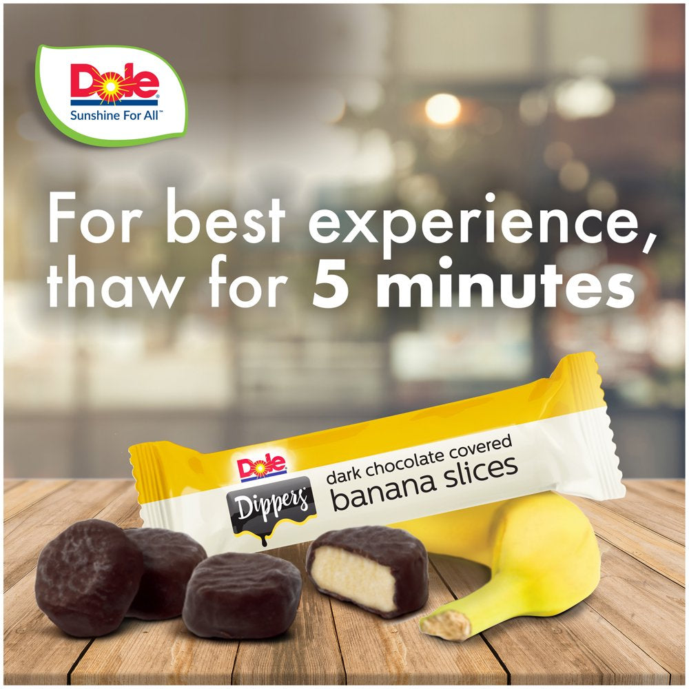 (6 Pack) Dole Dark Chocolate Frozen Banana Dippers, 1.55 Oz