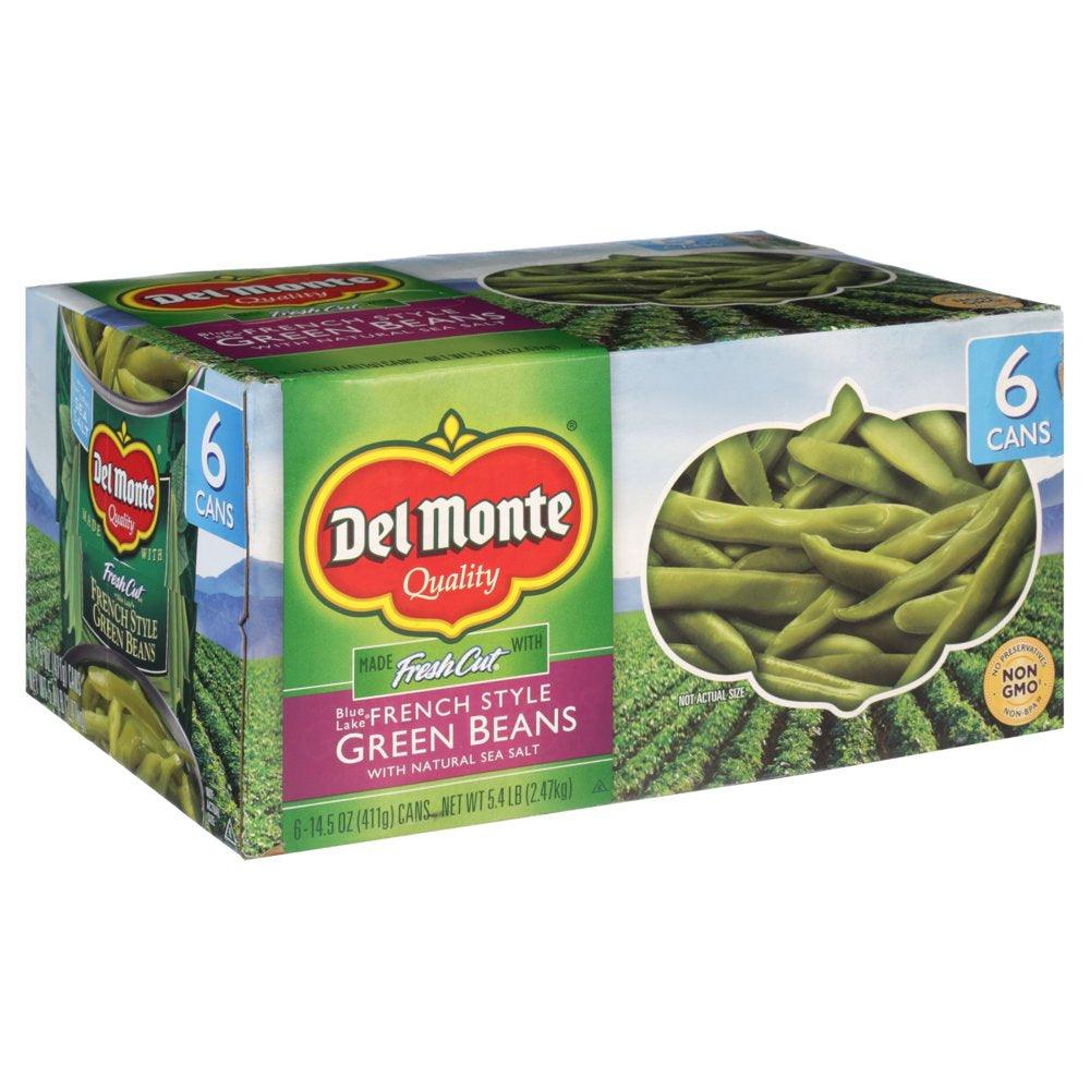 (6 Cans) Del Monte French Style Green Beans, 14.5 Oz Can