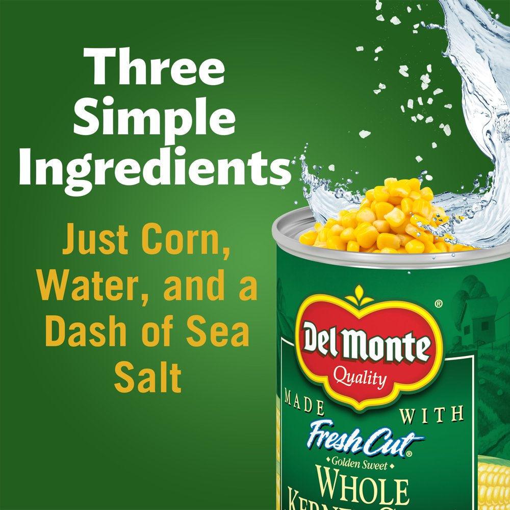 (6 Cans) Del Monte Whole Kernel Corn, 15.25 Oz Can