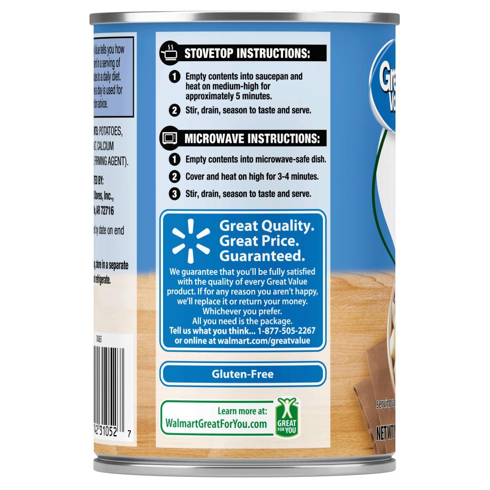 (6 Cans) Great Value Canned Diced Potatoes, 15 Oz