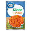 (6 Cans) Great Value Canned Sliced Carrots, 14.5 Oz