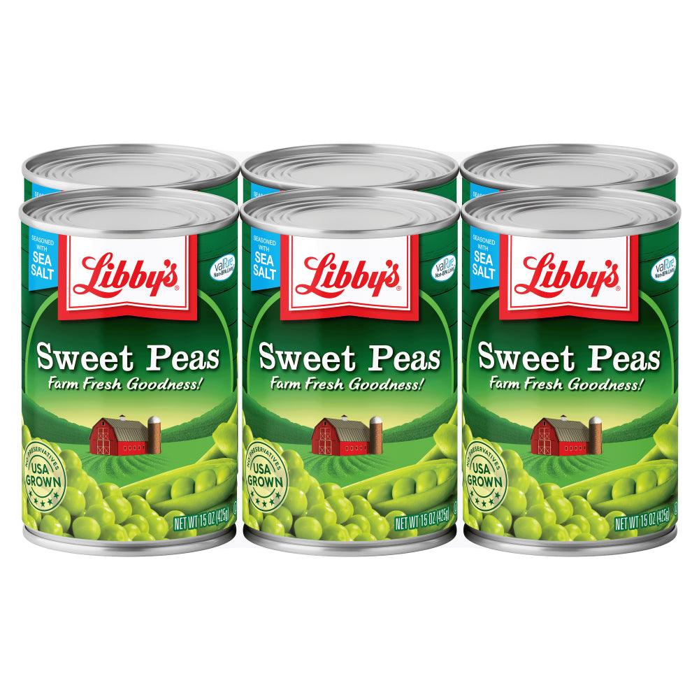 (6 Cans) Libby'S Canned Sweet Peas, 15 Oz