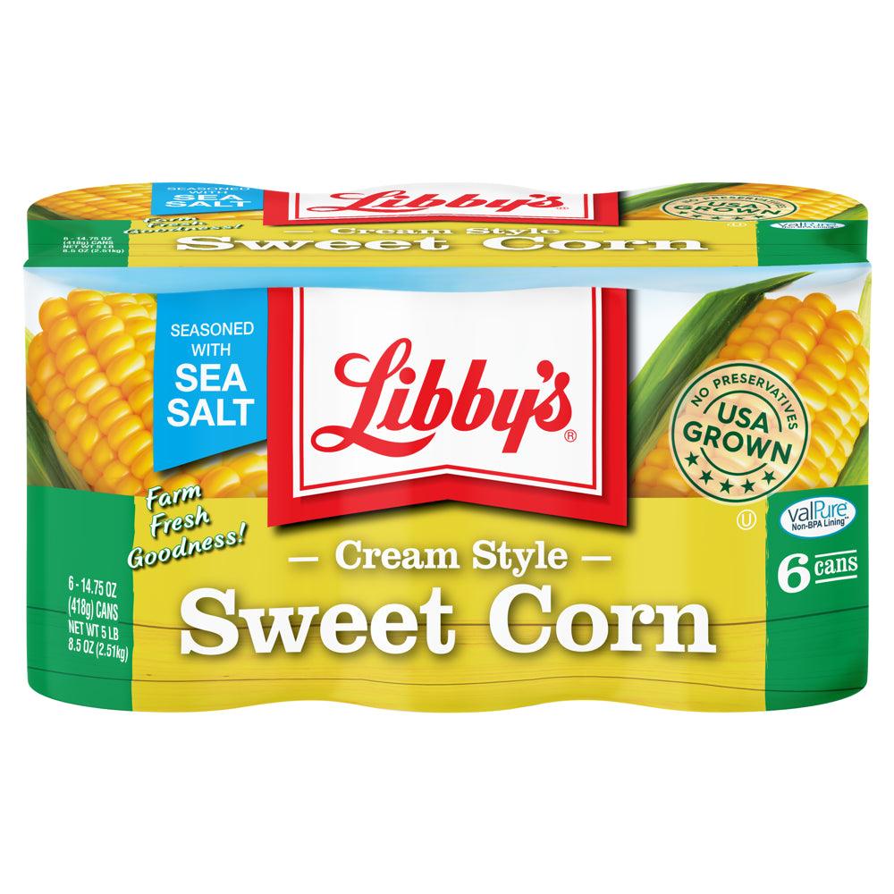 (6 Cans) Libby'S Cream Style Corn, 14.75 Oz