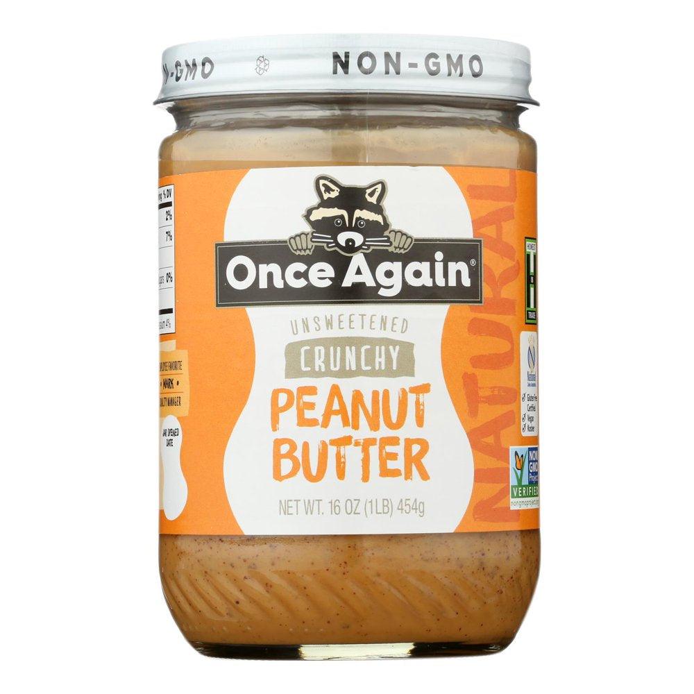 (6 Pack) Gmo-Free Crunchy Peanut Butter, 16 Oz