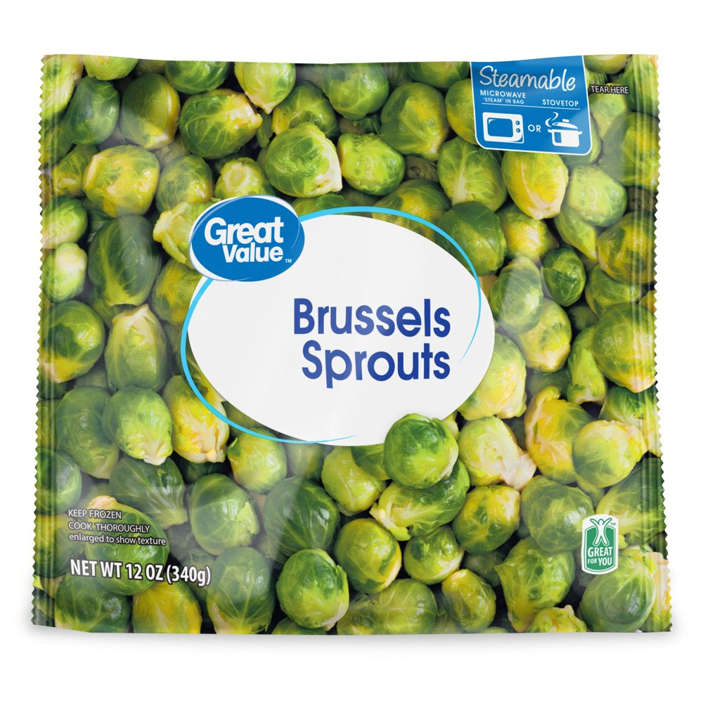 Great Value Brussels Sprouts, 12 Oz Bag (Frozen)