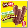 Popsicle Fudgsicle No Sugar Added the Original Fudge Pops Popsicles Ice Pops, 1.65 Fl Oz, 18 Count