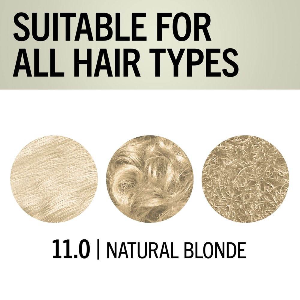 Schwarzkopf Keratin Blonde Hair Dye Natural Blonde 11.0, Hi-Lift Permanent Color, 1 Application - Hair Color Enriched with Keratin, Lightens up to 4 Levels and Protects Hair from Breakage*