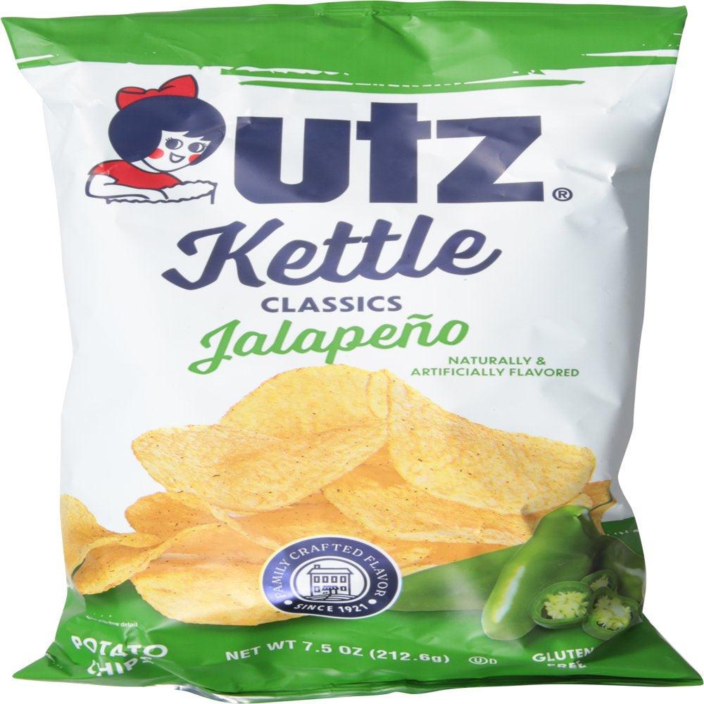 7.5 Oz Utz Kettle Classics Jalapeño Potato Chips