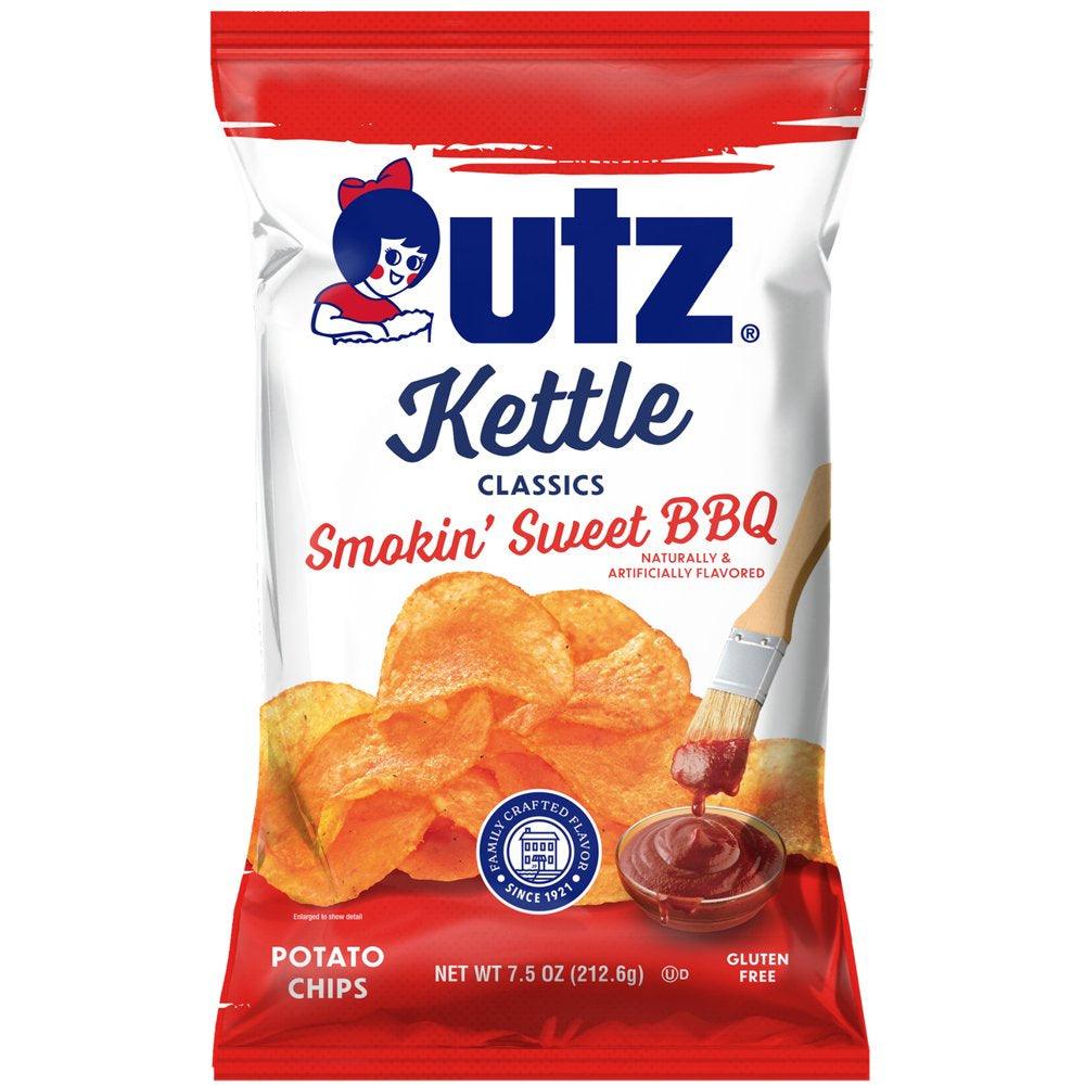 7.5 Oz Utz Kettle Classics Smokin' Sweet BBQ Potato Chips