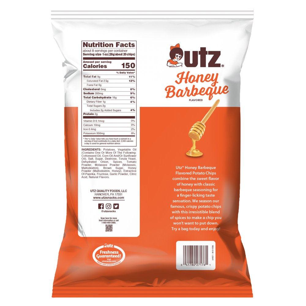 7.75 Oz Utz Honey Barbeque Potato Chips