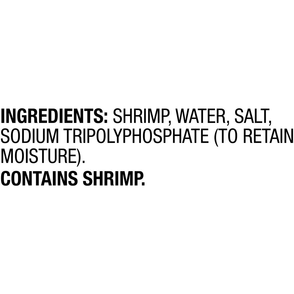 Great Value Frozen Cooked Extra Small Peeled & Deveined, Tail-Off Shrimp, 12 Oz (100-150 per Lb)