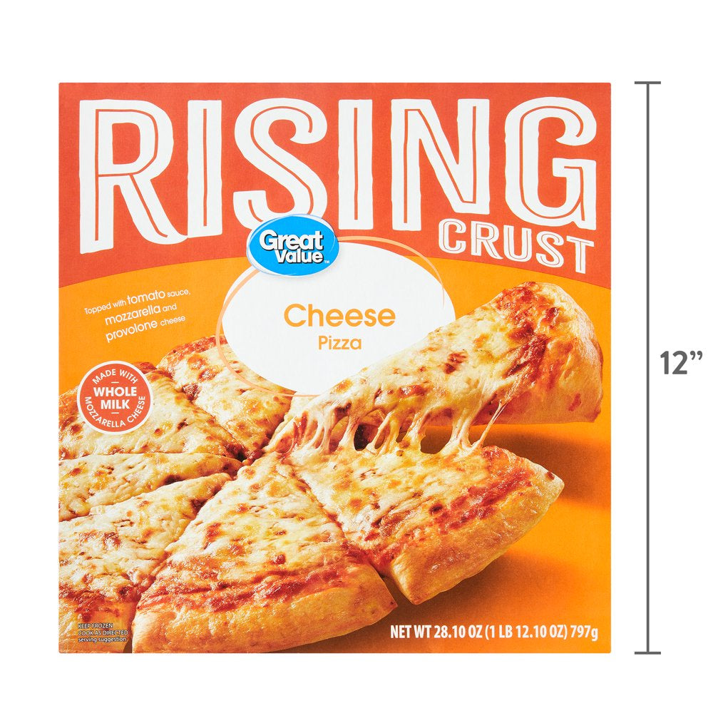 Great Value Rising Crust Cheese Pizza, 28.10 Oz (Frozen)