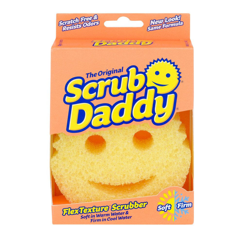 Scrub Daddy Scratch-Free Dish Sponge, Yellow, 1 Count