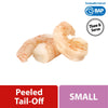 Great Value Frozen Cooked Small Peeled & Deveined, Tail-Off Shrimp, 12 Oz Bag (71-90 Count per Lb)