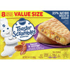 Pillsbury Bacon & Sausage Toaster Scrambles, Frozen Breakfast Pastries, 8 Ct, 14 Oz