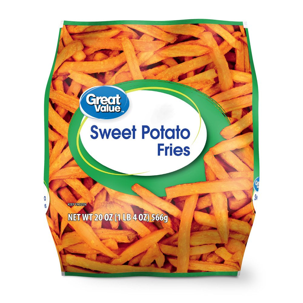 Great Value Sweet Potato Fries, 20 Oz Bag (Frozen)