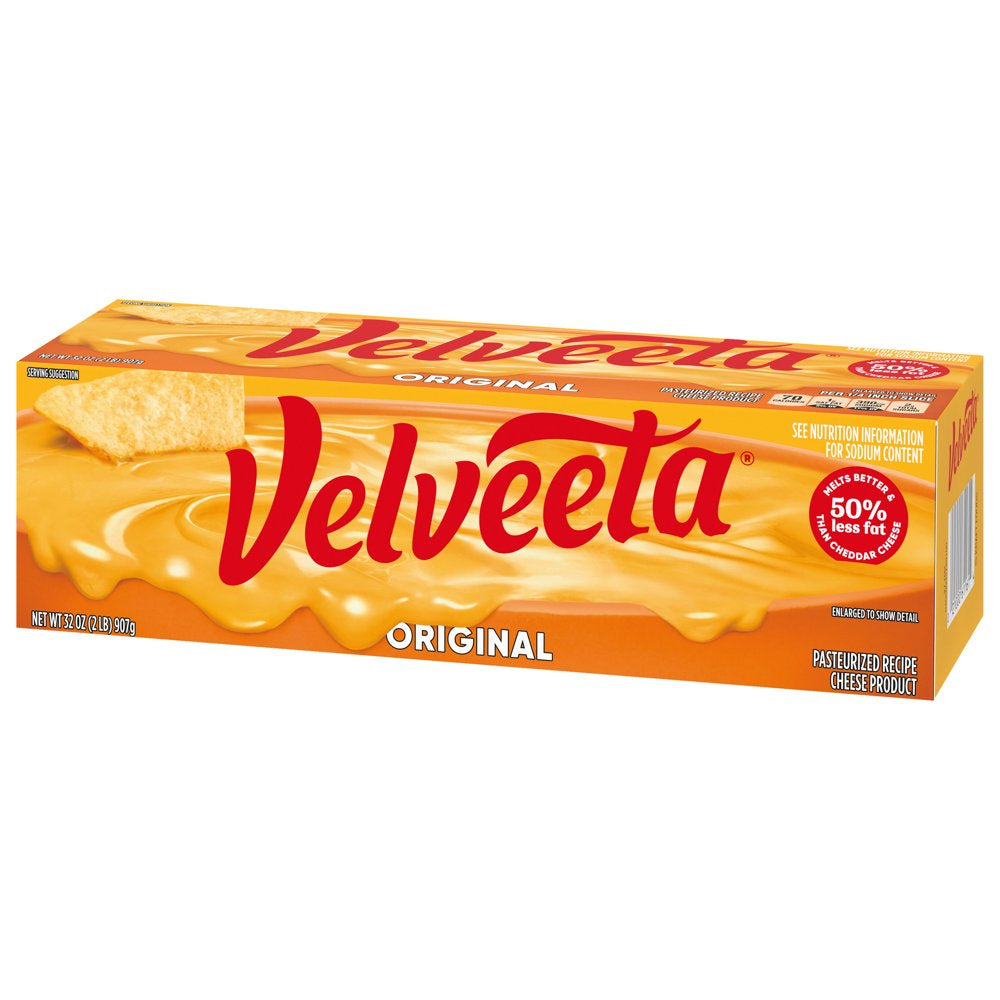 Velveeta Original Melting Cheese Dip & Sauce (Classic Size), 32 Oz Block