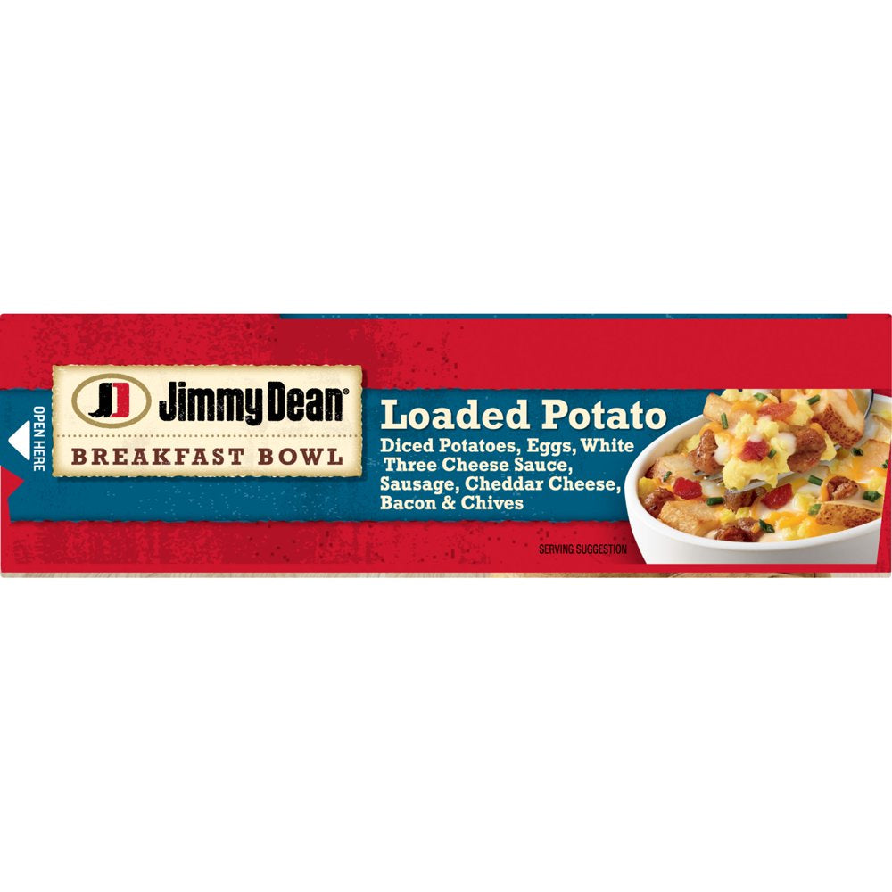 Jimmy Dean Sausage Cheese Loaded Potato Breakfast Bowl, 7 Oz (Frozen)