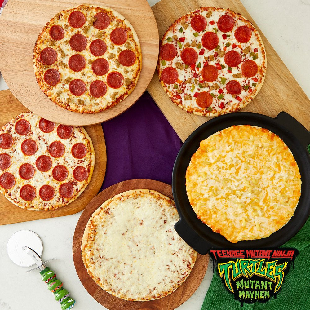 Teenage Mutant Ninja Turtles Mac Attack Pizza, Turtle Shell Pattern Crust, Cheddar Cheese Alfredo Sauce 19.35 Oz (Frozen)