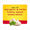 New York Bakery Breadsticks with Real Garlic, 10.5 Oz, 6 Count Box (Frozen)