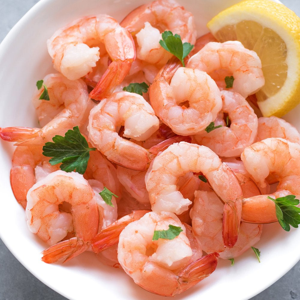 Great Value Frozen Raw Medium Peeled Deveined Tail-On Shrimp, 12 Oz (41-60 Count per Lb)